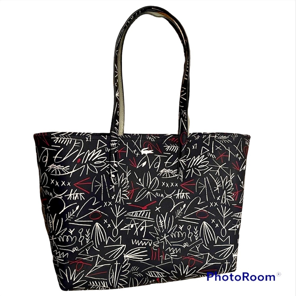 Lacoste Reversible Leather Tote